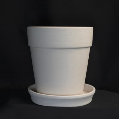 Großer Pflanztopf mit Untersetzer