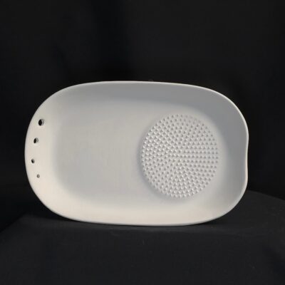 Knoblauchreibe mit Kräuterabstreifer