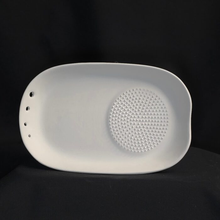 Knoblauchreibe mit Kräuterabstreifer